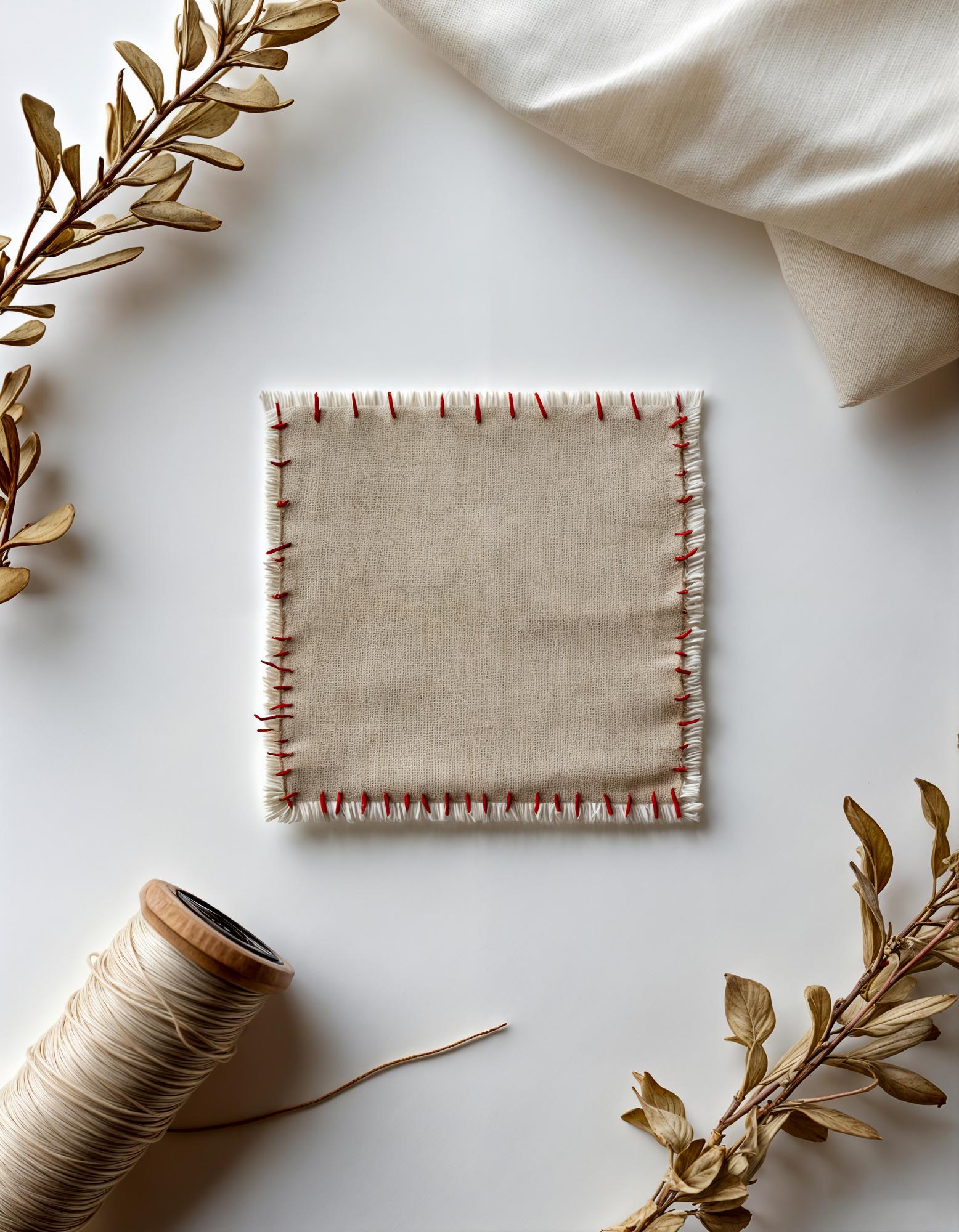 Sample pricing mockup with embroidery items